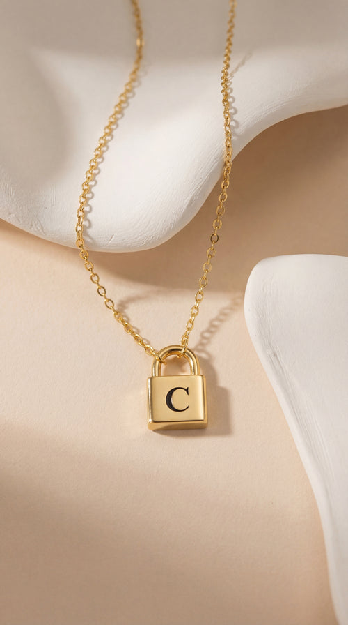 Lock Letter Necklace